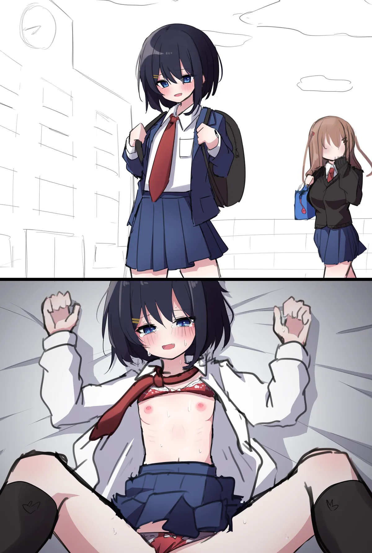 可愛がってた後輩が、乳首ピアス開けられてた page 7 full