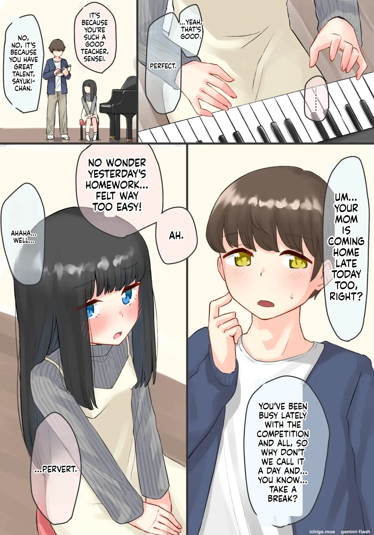 Piano Kyoushitsu no JS Kanojo x Swapping NTR Kanketsu-ban page 4 full