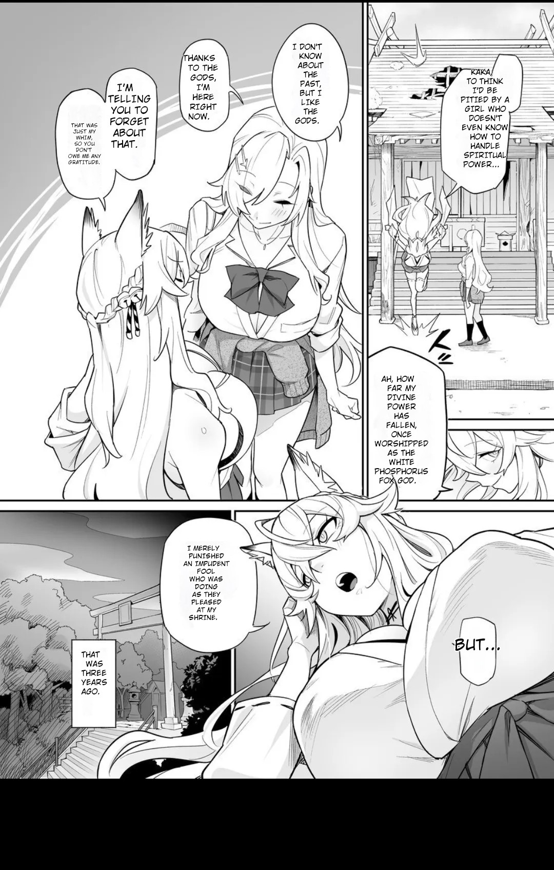 Fallen Deity ~Venomous Fangs That Infect and Devour the Fox Goddess and the JK~ page 3 full