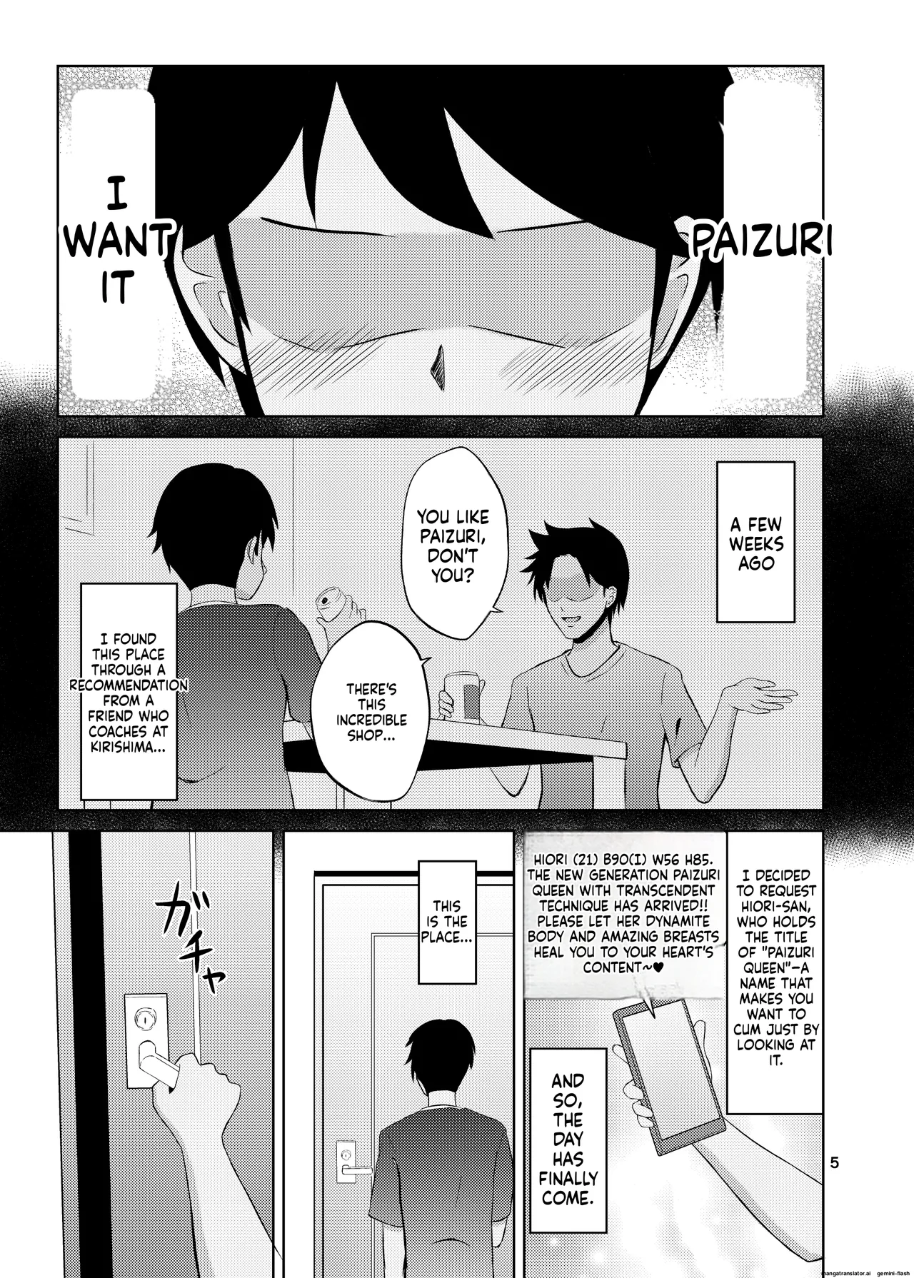 Koori no Zettai Paizuri Joou Na○ Hiori page 5 full