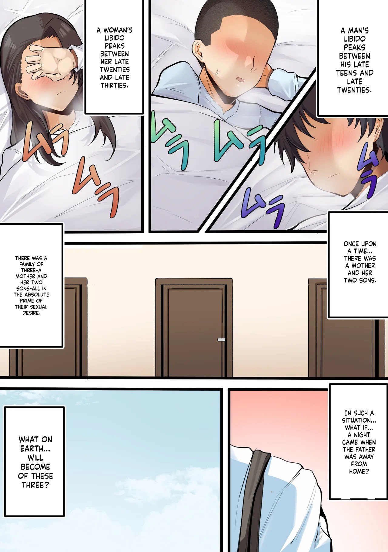 【 kami no dai gosann 】 hahaoya to musuko ga dou ziki ni seiyoku no pi-ku wo mukae te simau！！| Mother and son hit their peak libido at the very same time!! page 4 full