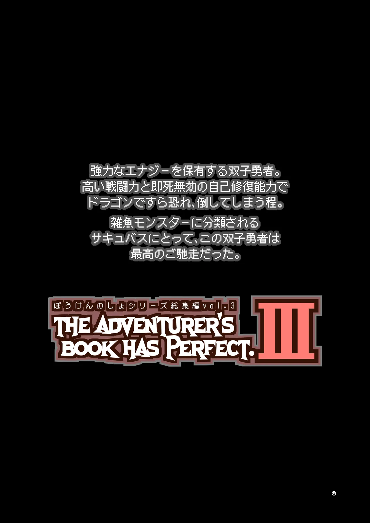 Bouken no Sho Series Soushuuhen - The Adventurer's Book has Perfect. Vol. 3 page 3 full