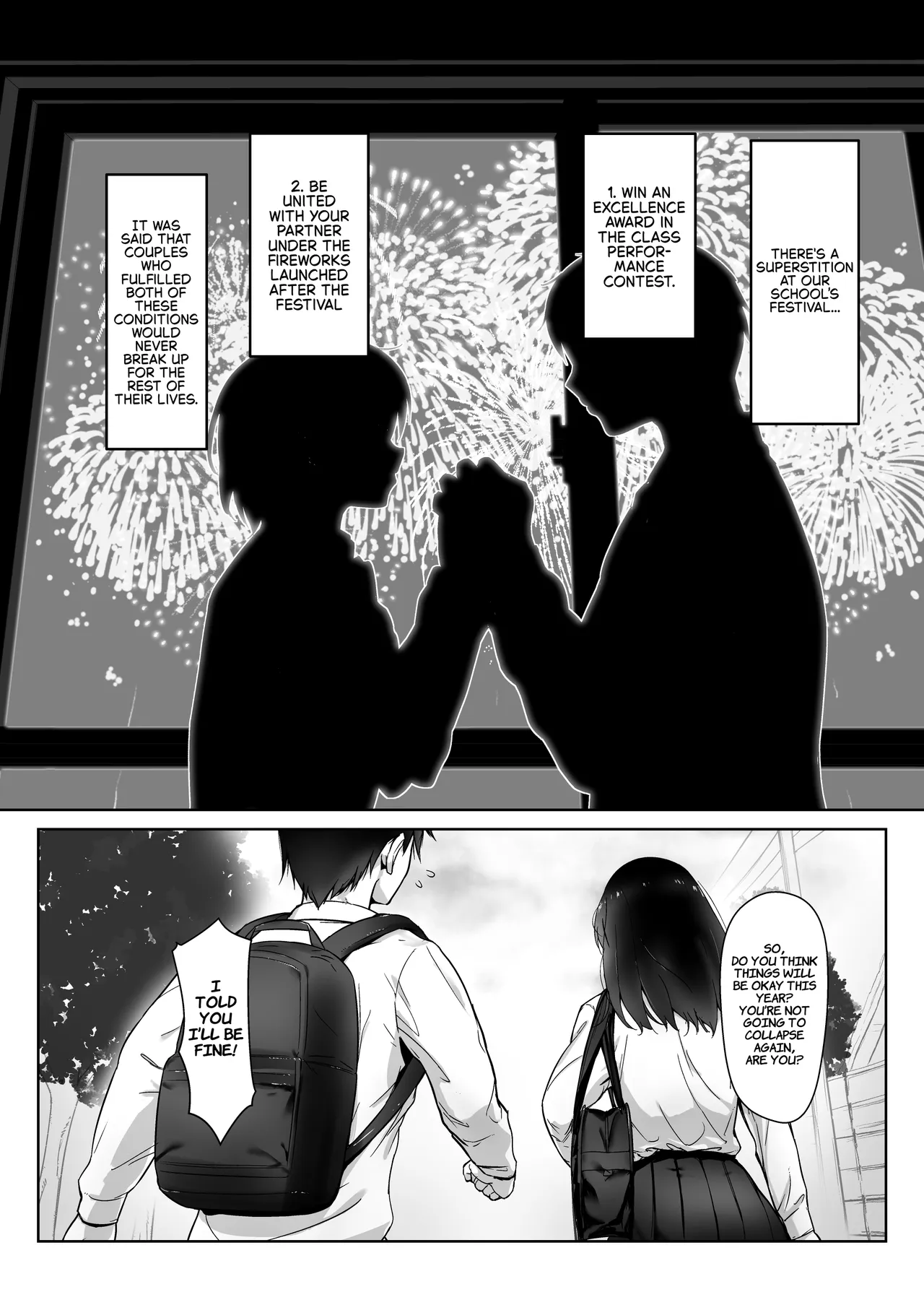 Ato no Matsuri ~Gakuensai no Jinx wa Boku ja Nakute Aitsu to Kanojo o Musubitsukeru~ |  After the Festival ~The School Festival Jinx Ends Up Bringing Her and Him Together Instead of Me~ Part 1 page 3 full