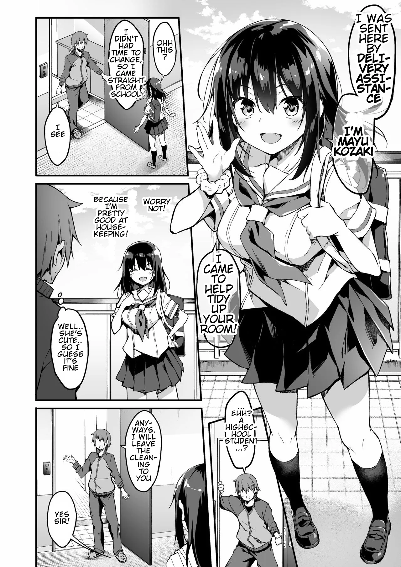 Kaji Daikou o Tanondara JK ga Kita node Tsuika de Iroiro Onegai shite mita | A highschool girl showed up for my housekeeping request, so I asked for some extra service page 5 full