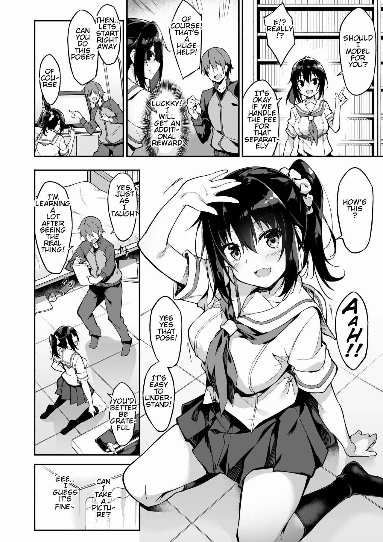 Kaji Daikou o Tanondara JK ga Kita node Tsuika de Iroiro Onegai shite mita | A highschool girl showed up for my housekeeping request, so I asked for some extra service page 9 full