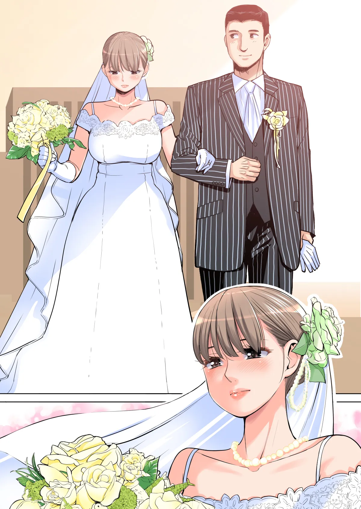 Akaneiro ni Somaru Wakazuma ~Byoushitsu de Boku no Tsuma ga Netorareta~  Full Colour page 5 full