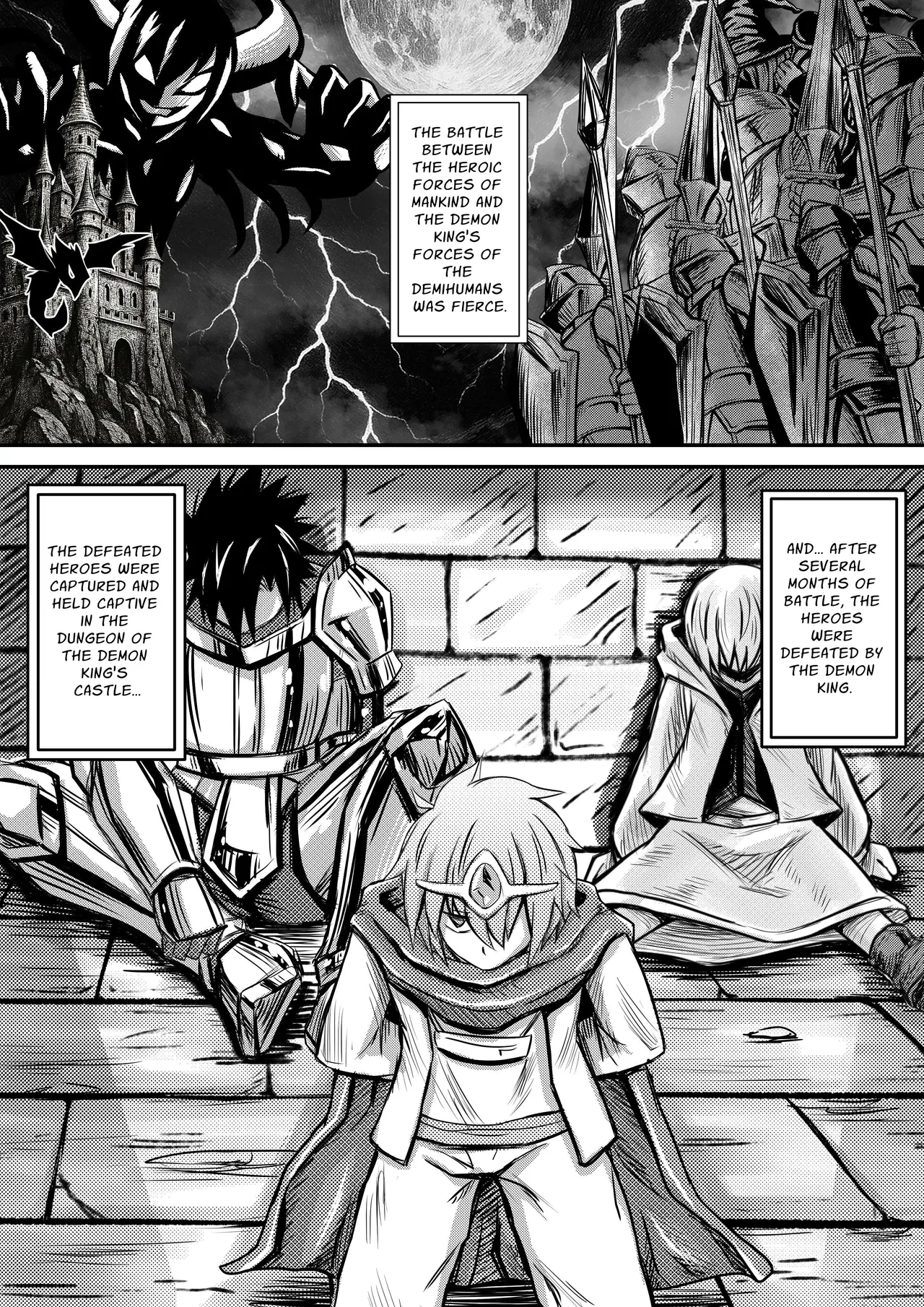 Deka Chichi Mazoku wa Ningen no Koto ga Wakaranai kara Yuusha o Kuppuku Saseru Tame ni Ecchi o Shitemiru Koto ni Shita 1 | The Big-Breasted Demons Don't Understand Humans, So They Decide To Bring the Heroes To Their Knees By Having Sex 1 page 3 full
