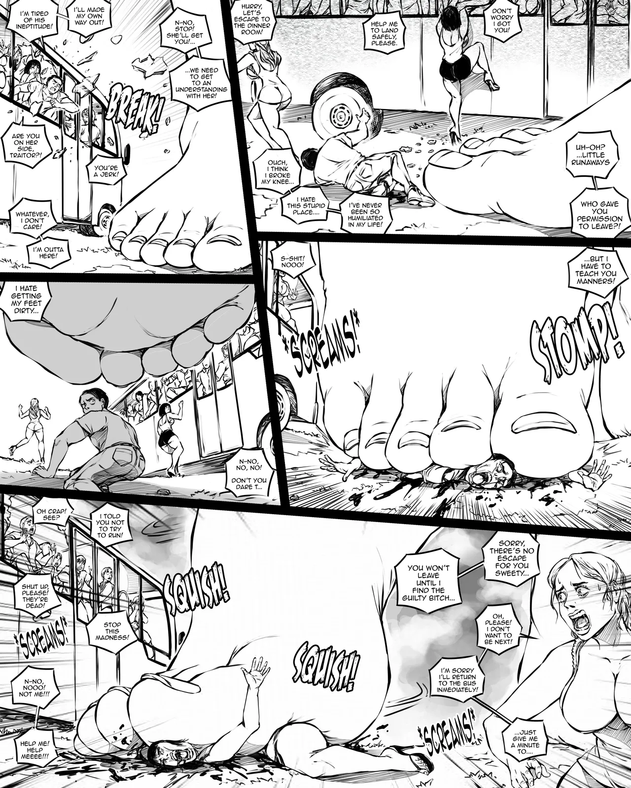 Giantess Boarding School 6 - Fear in the Forest page 6 full
