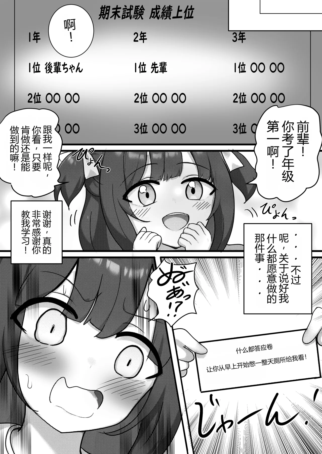 My junior told me she’d do anything for me if I got good exam results, so I asked her to let me watch her while she relieves herself. page 8 full