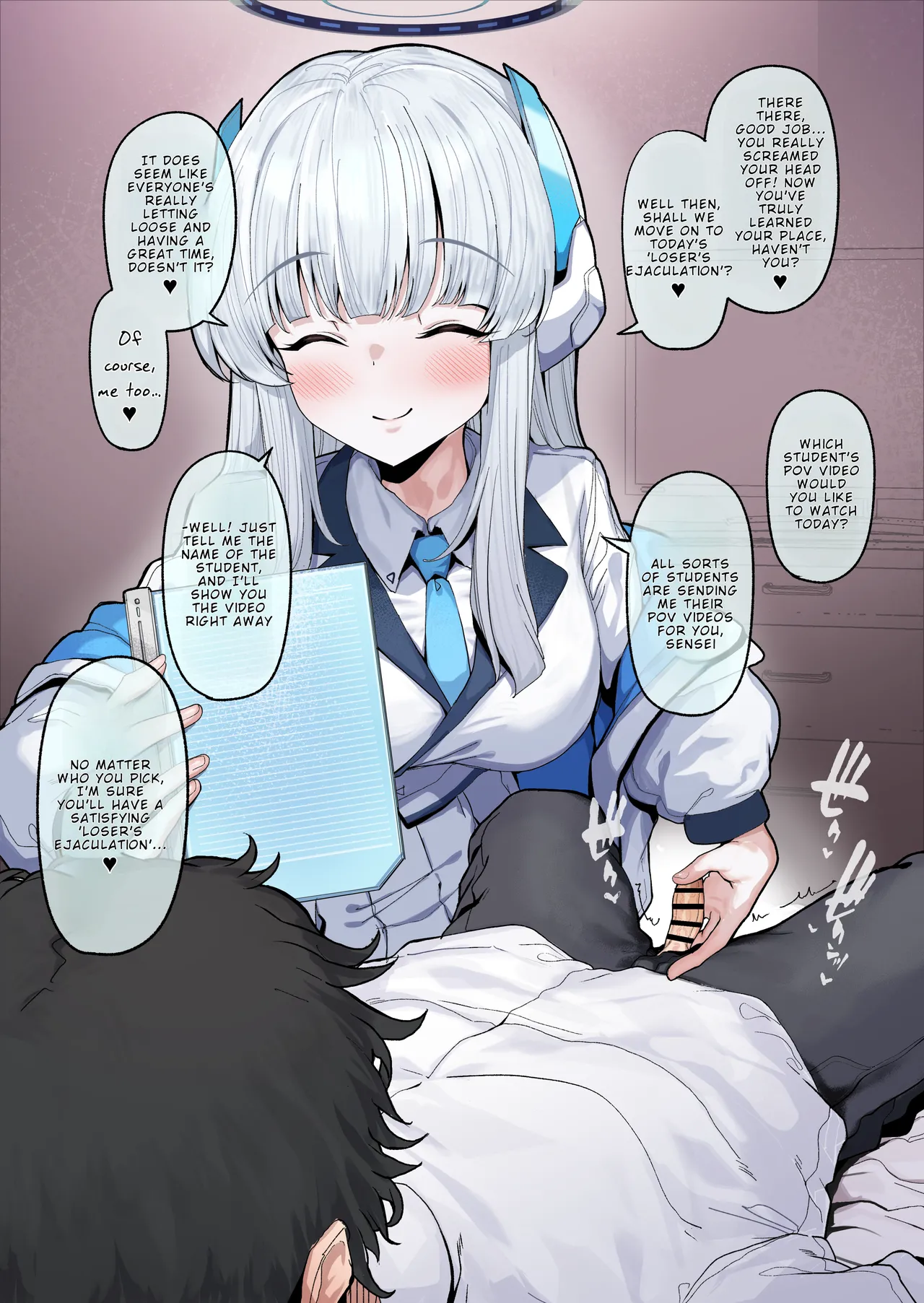 Yuuka Hayase - POV Style Footage While Ushio Controls His Ejaculation With a Handjob page 8 full