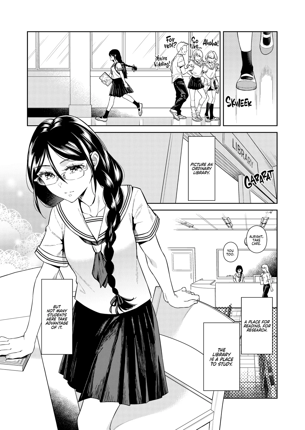 Toshoshitsu no Kedamono-tachi | Library Beasts page 2 full
