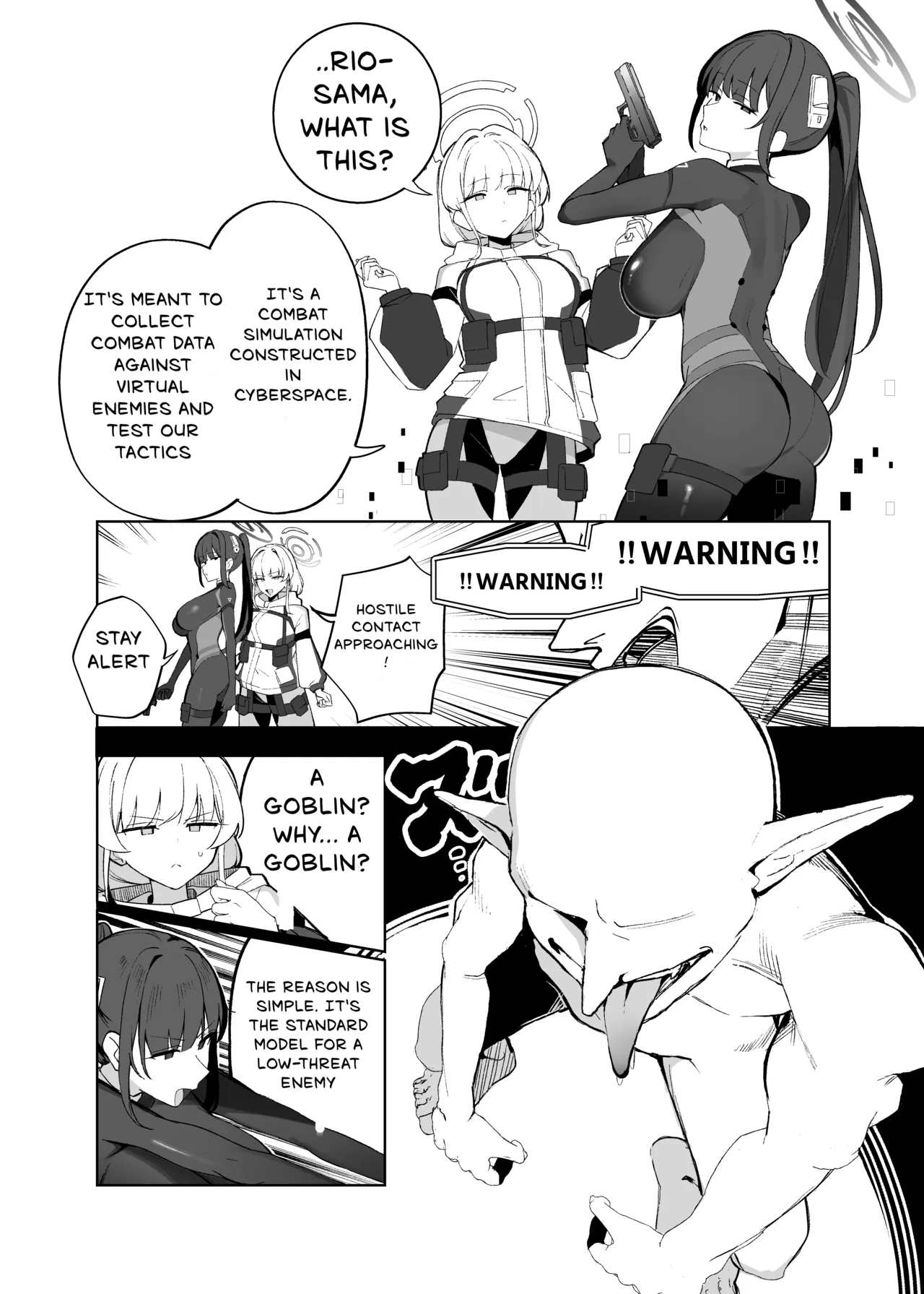 BlueArchive AzuLane Goblin Erogaki anthology "1,000,000 GOBLINS ATTACK" page 5 full