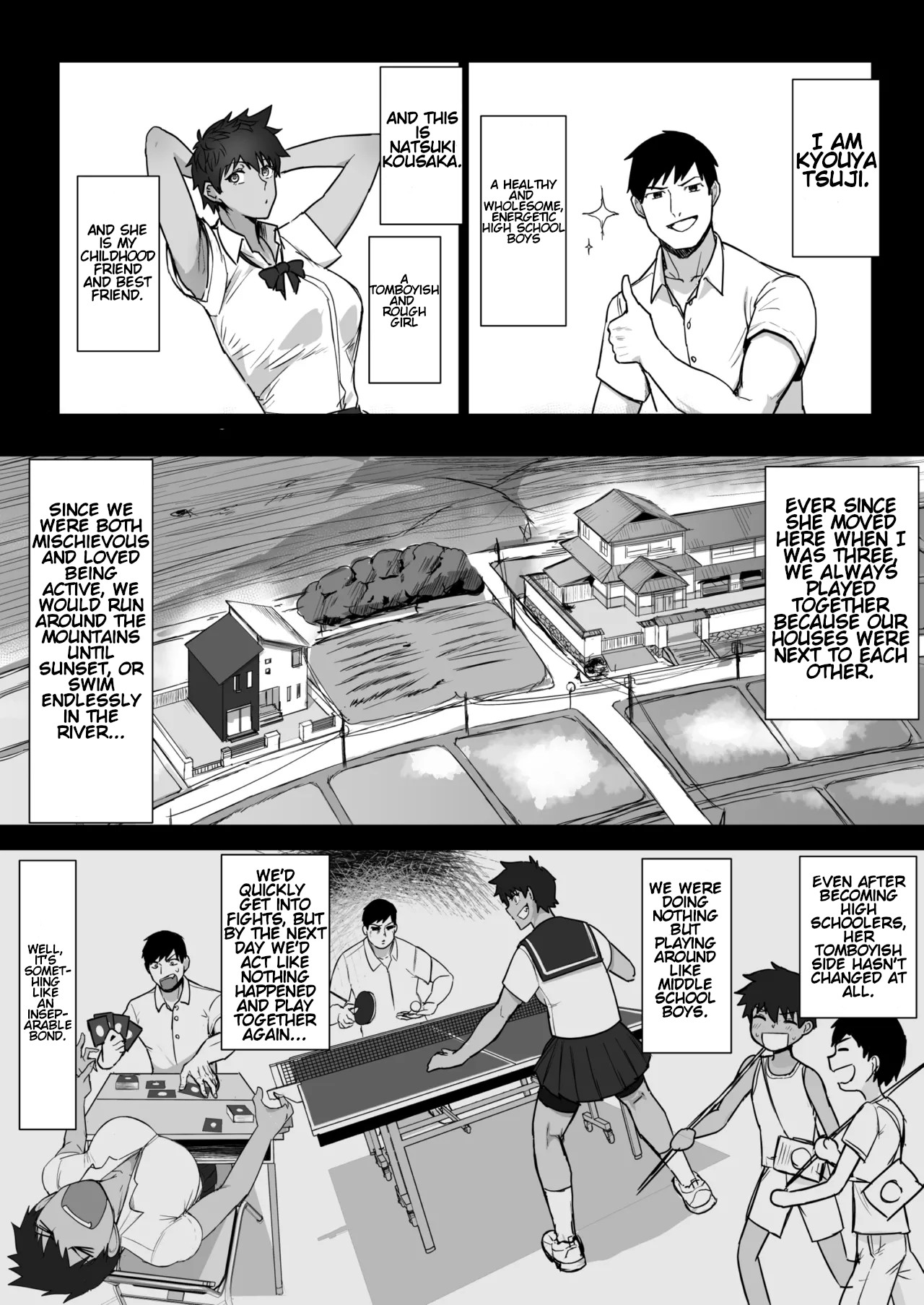 Boish de Takashinchou na Kasshoku Oreko-domo to Ase-mure Icharabu Ecchi Shimakuru Hon｜Having lots of sweaty, lovey-dovey sex with tall, boyish, brown-skinned tomboys. page 3 full