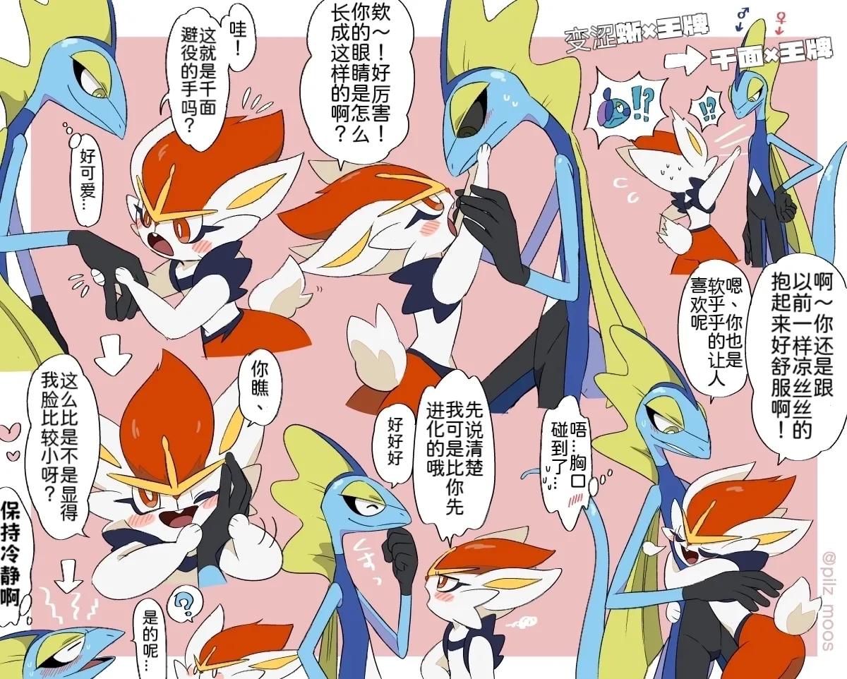 千面避役君与闪焰王牌酱｜Artist：苔おじさん｜Ace的个人汉化｜（Pokemon）（Chinese） page 5 full