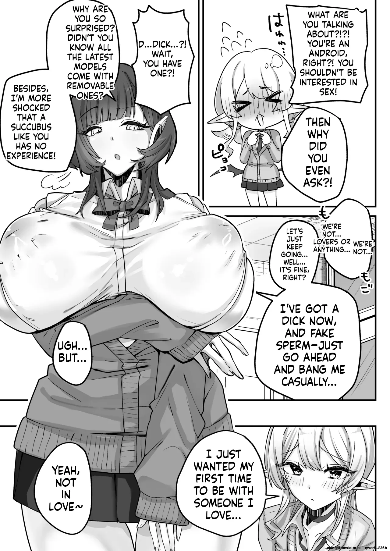 Houkago, Android to Succubus wa. | After School, Android and Succubus. page 6 full
