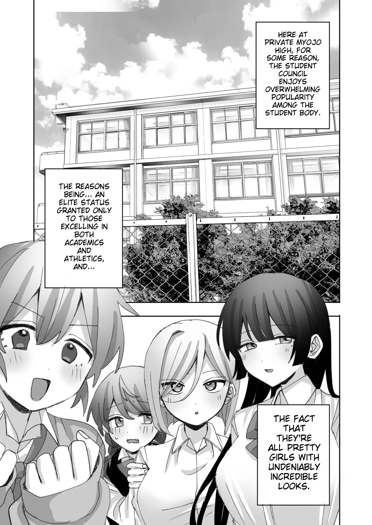 The Student Council with Impaired Perception: Irresponsible Impregnation of a Yuri Couple page 2 full