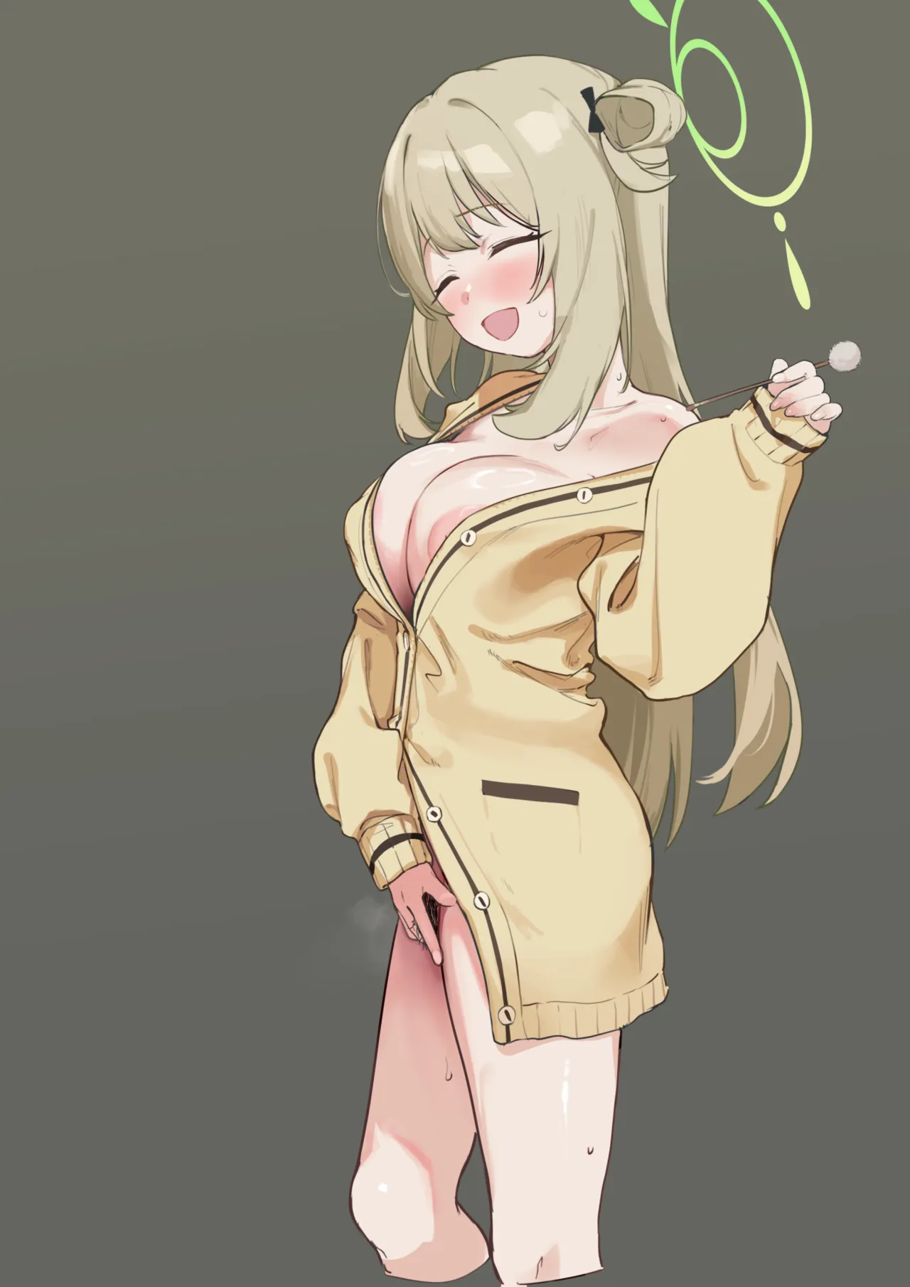 十六夜ノ〇ミが先生に裸カーディガンで耳かきをお願いされた絵 page 7 full