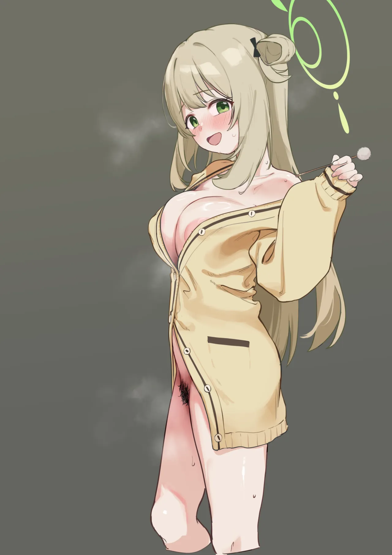 十六夜ノ〇ミが先生に裸カーディガンで耳かきをお願いされた絵 page 8 full
