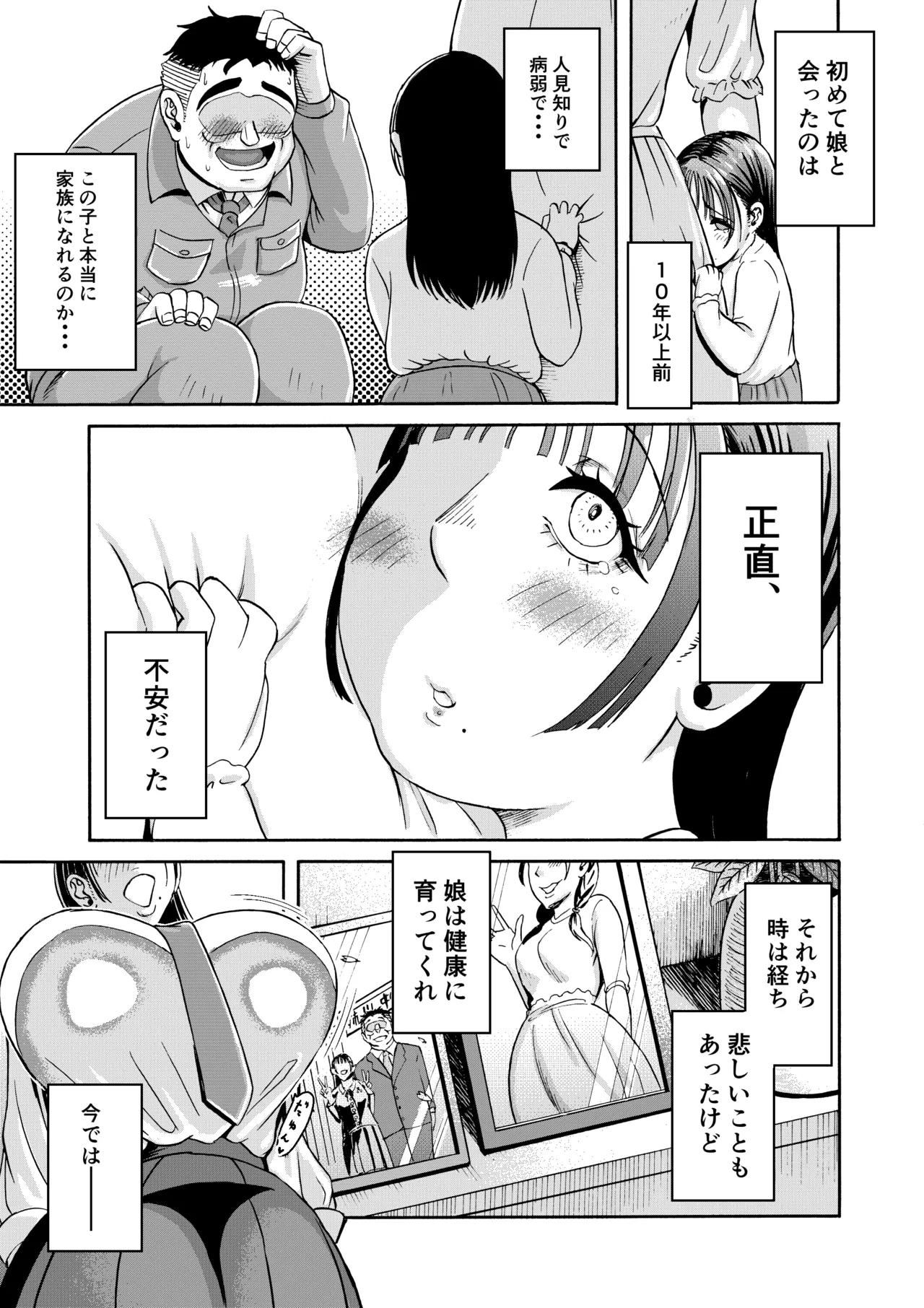 パパのこと食べる、ね？〜すくすく育った義理の娘が、メスとして襲ってくる件〜 page 2 full