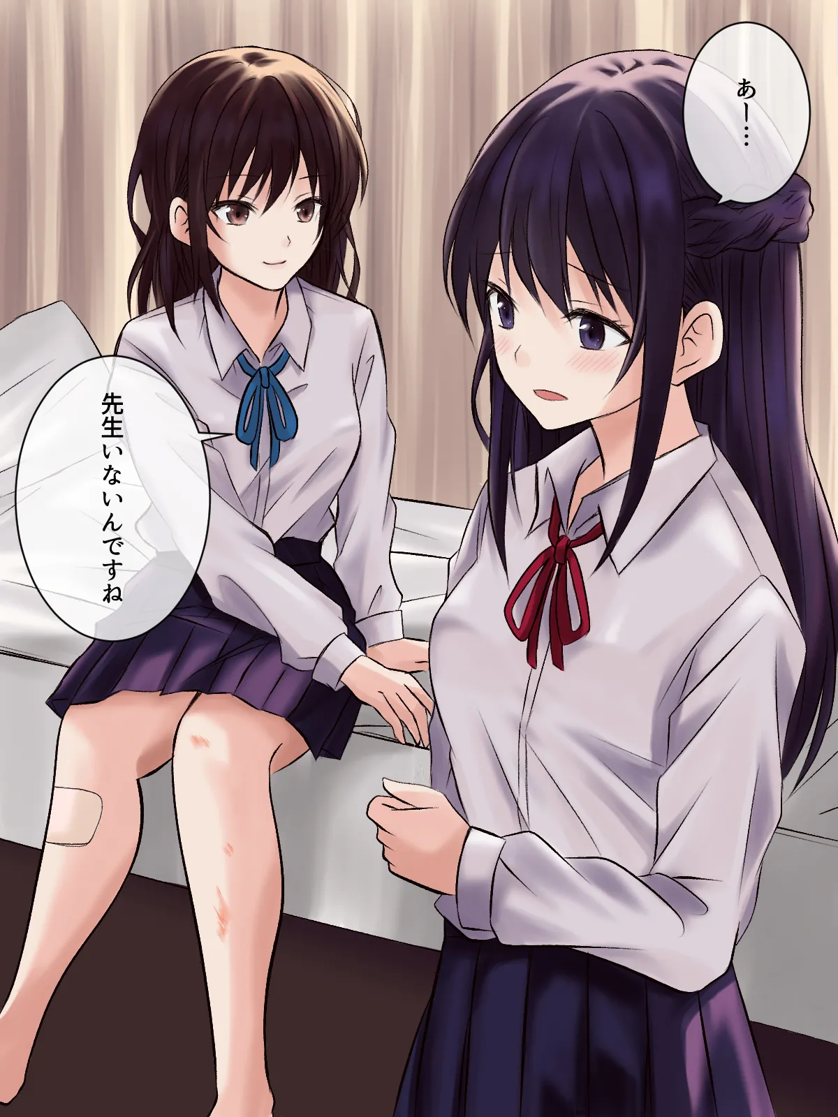 【tōkibi hatake de tsukamae te】akogare no sempai to hoken shitsu de yuri etchi page 7 full