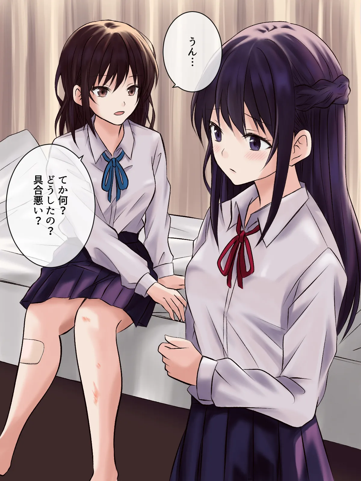 【tōkibi hatake de tsukamae te】akogare no sempai to hoken shitsu de yuri etchi page 8 full