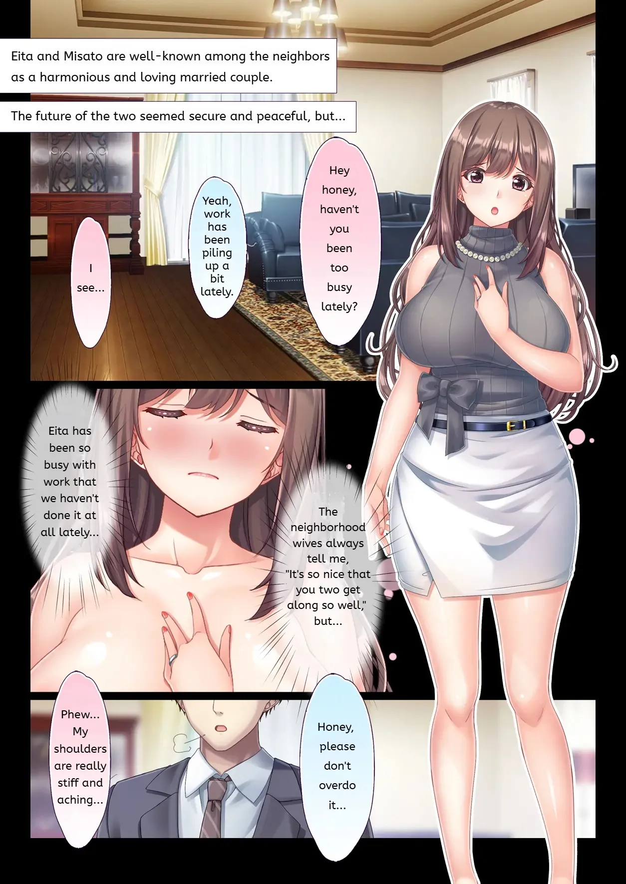 Konyoku Gifu Onsen Otto no Yoko de Gifu Chinpo o Kuwaekomu Tsuma no Manko Ikasaremakuri de Nakadashi Sarete Haramasareru  MTL page 3 full