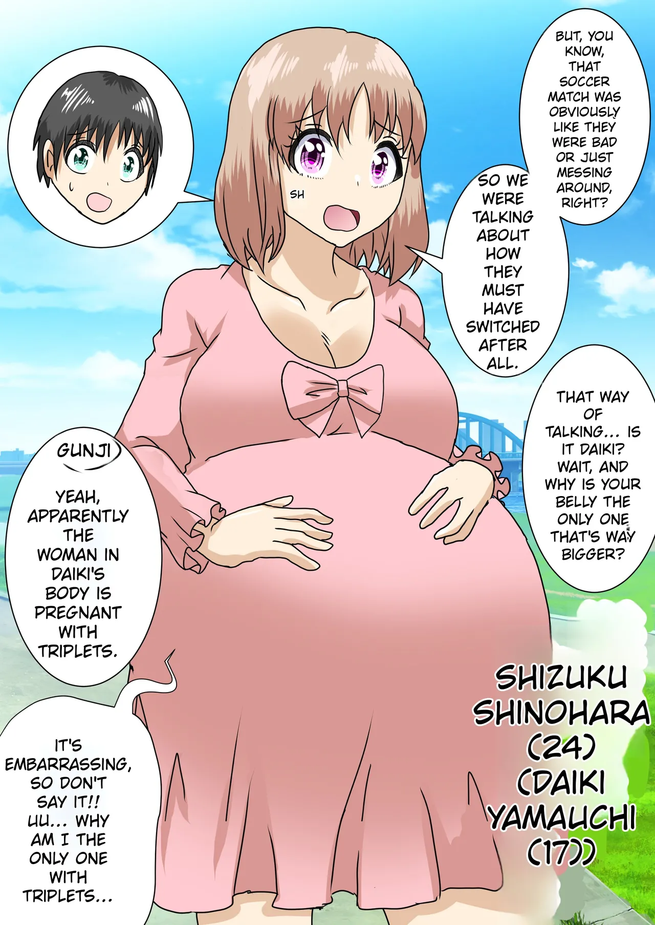 When I woke up this morning, I had turned into a pregnant woman with huge breasts… page 6 full