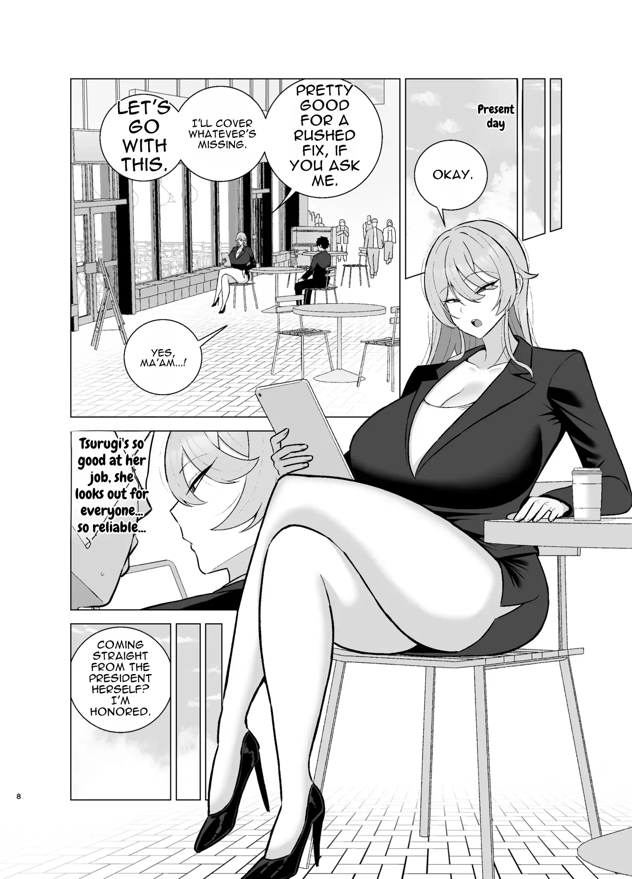 Itsumo Miken ni Shiwa o Yosete Iru Seikaku no Kitsui Babaa Senpai  wa You to Dosukebe Chijo ni Naru page 7 full