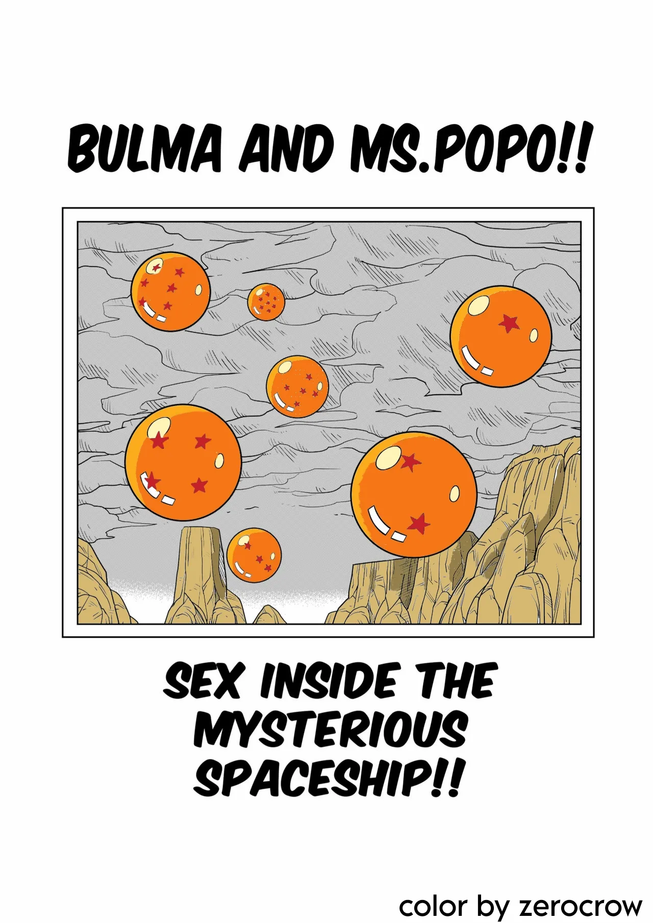 Dagon Ball Bulma meets Mr popo manga colors page 3 full