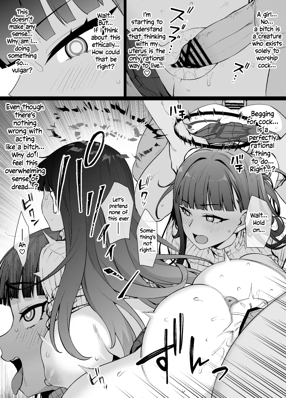 Blue Archive MC Tsukatsuki Rio ga Maso Mesu Bitch ni Otosare Omanko Gakuen ni Tenkou suru Manga 9P page 5 full