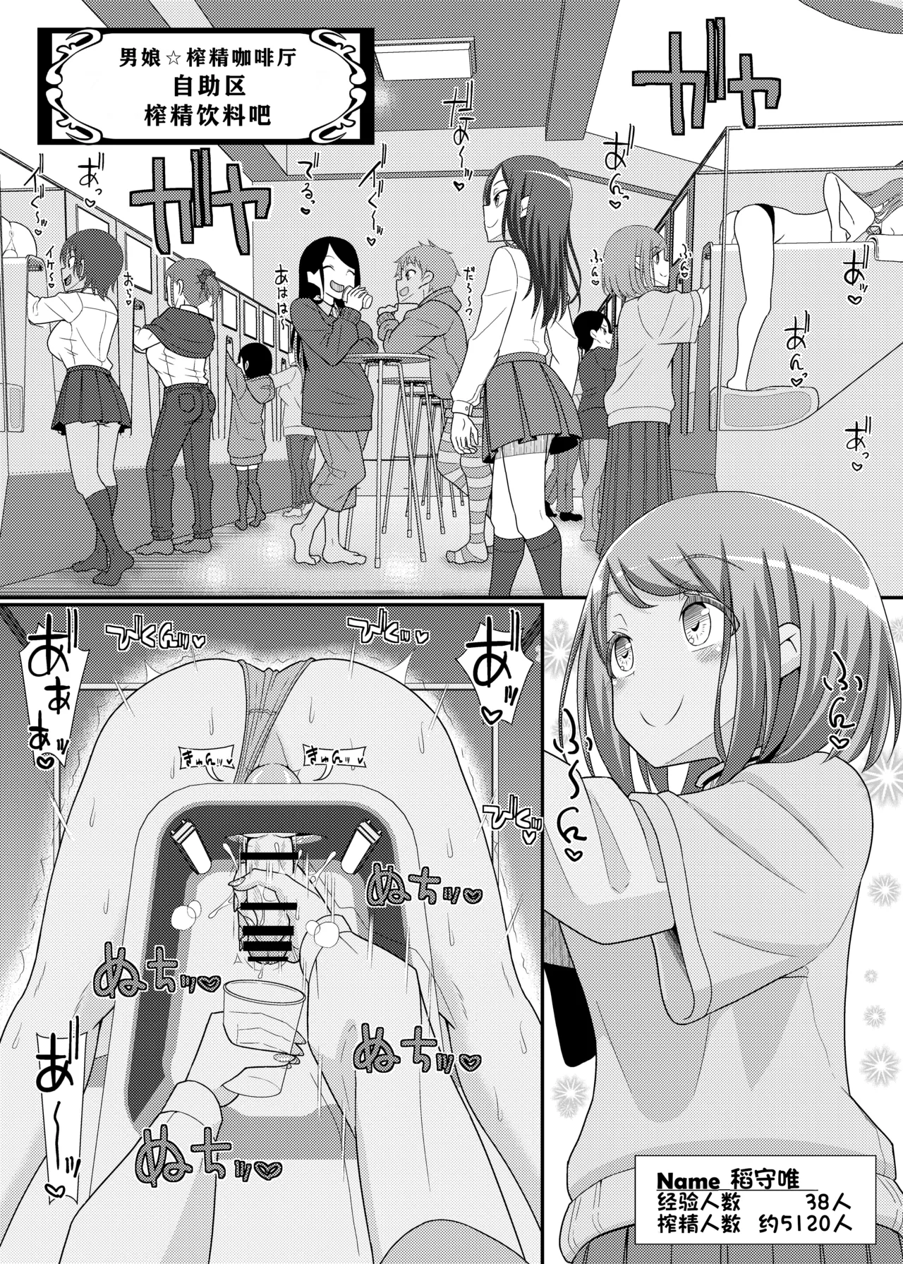 Sakusei Seikou!? Chikubitches!! ~Otokonoko Sakusei Café Sennyuu Hen~ page 2 full