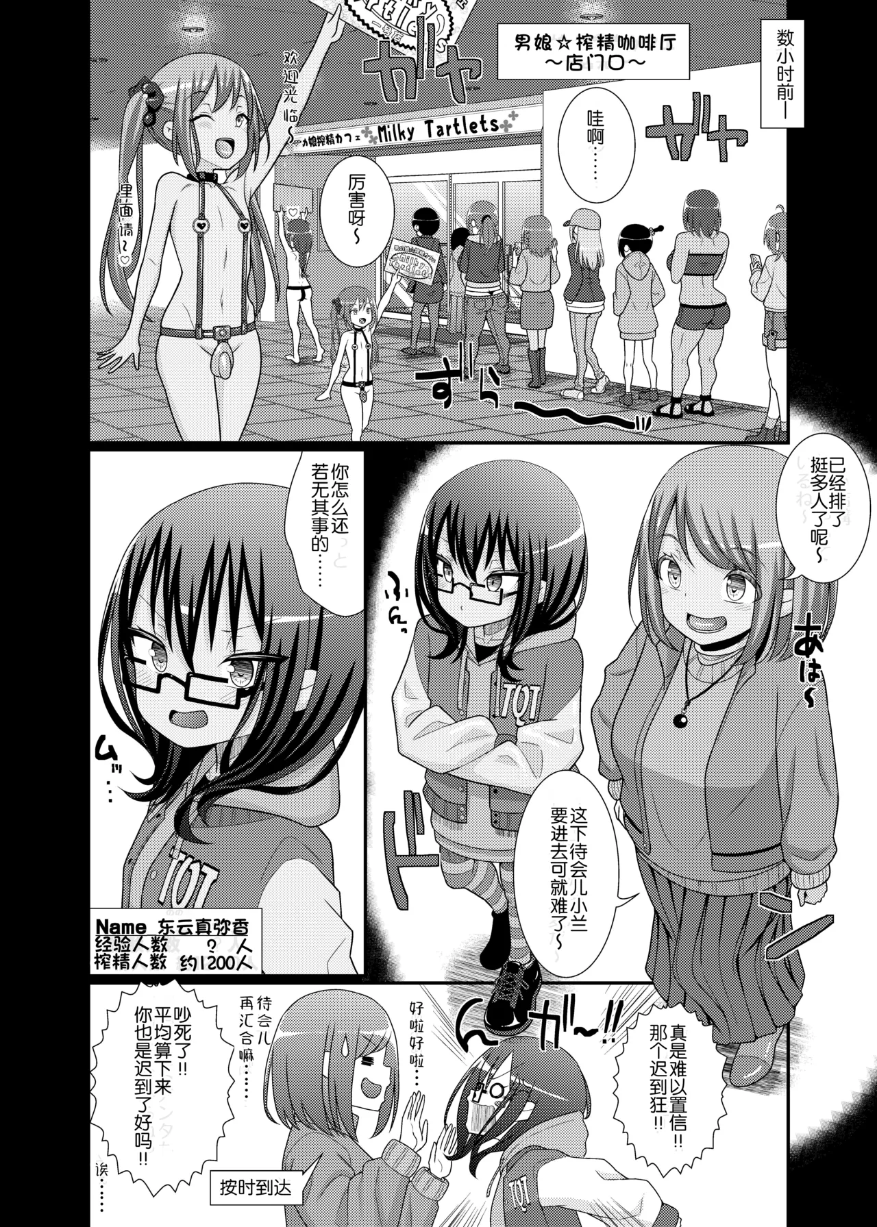 Sakusei Seikou!? Chikubitches!! ~Otokonoko Sakusei Café Sennyuu Hen~ page 6 full