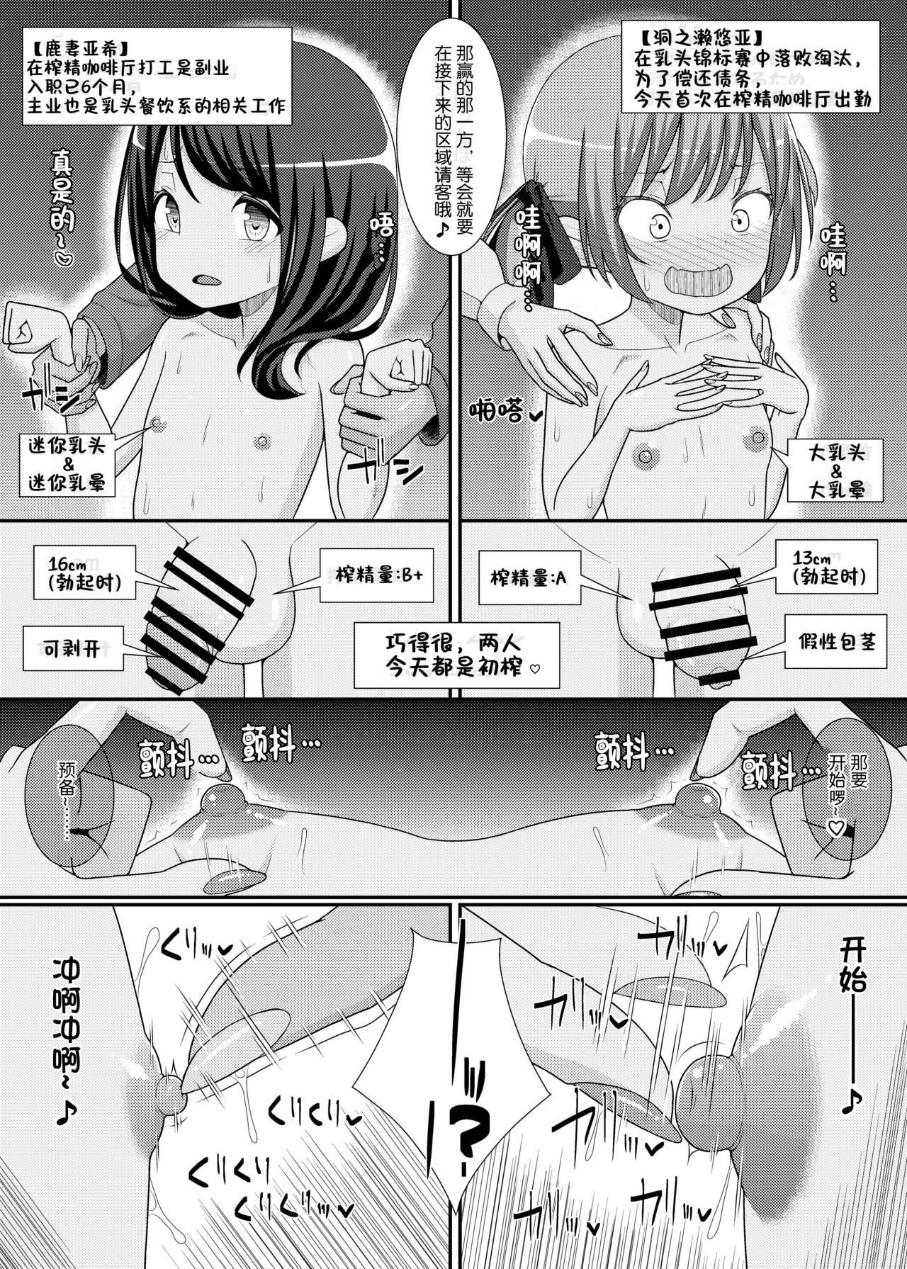 Sakusei Seikou!? Chikubitches!! ~Otokonoko Sakusei Café Sennyuu Hen~ page 9 full