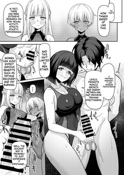[Kamatsuka (Kamatsuka)] Danshi ga Ore dake!? no Suieibu de Akogare no Senpai to Osananajimi ni Komon ni Shasei Kanri Sareteiru Koto ga Barete Shimatta Hon — page 24