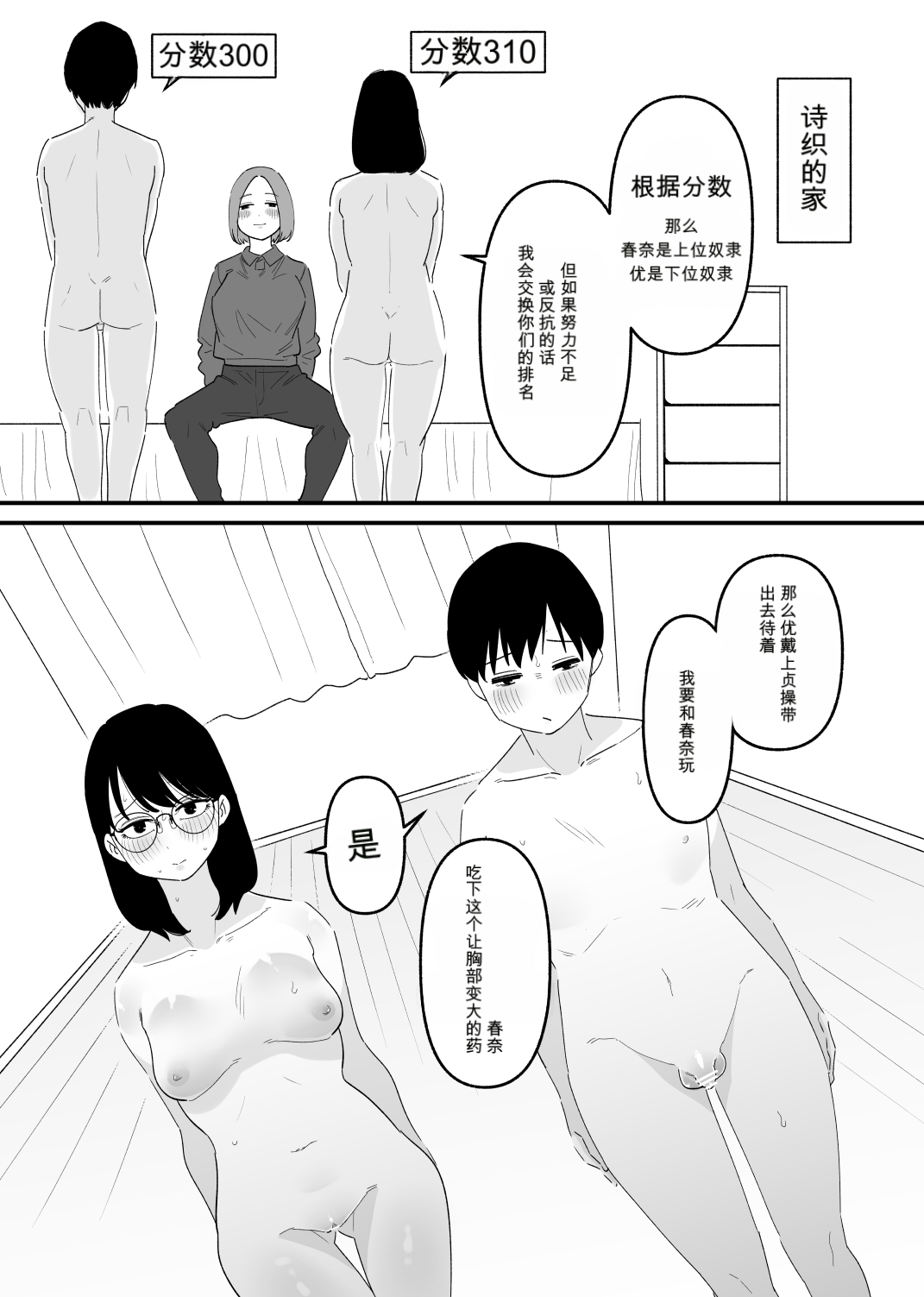 カップル奴○飼育（闲的没事干AI翻译） page 3 full