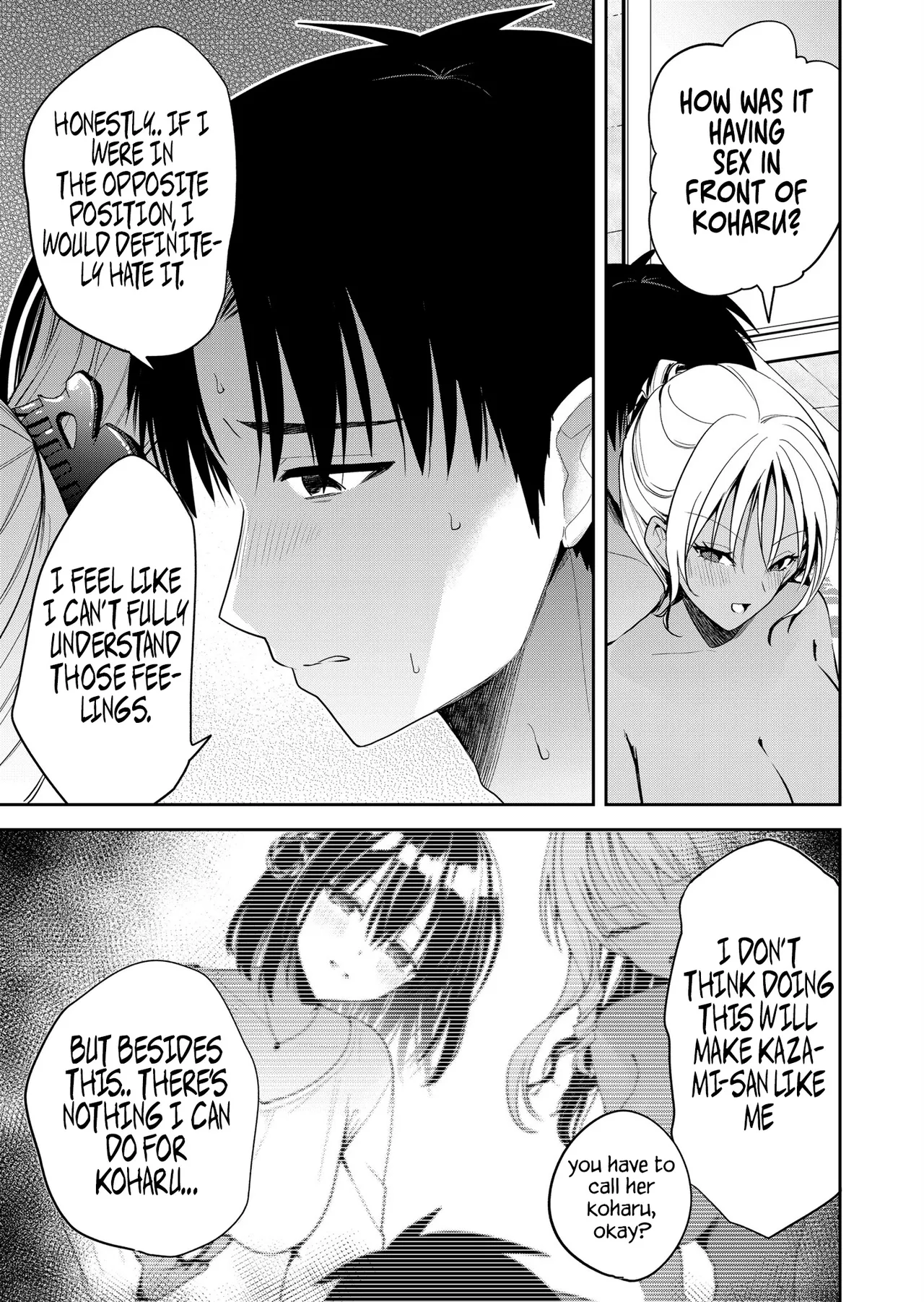 Kimi no Mae de Kimi Igai o Daku Ch. 14 | Having Sex with Someone Else in Front of You 14 page 5 full