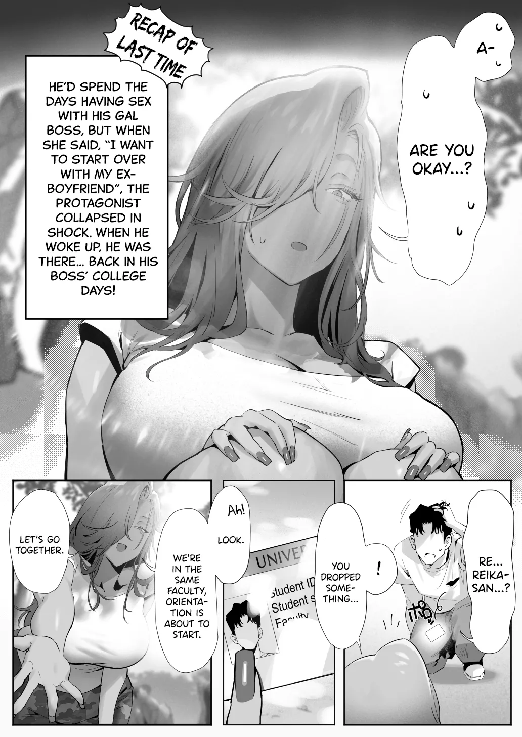 Onna Gal Joushi to Furin suru Hanashi 5 | Having an Affair with My Blonde Bombshell Boss – Part 5 page 8 full