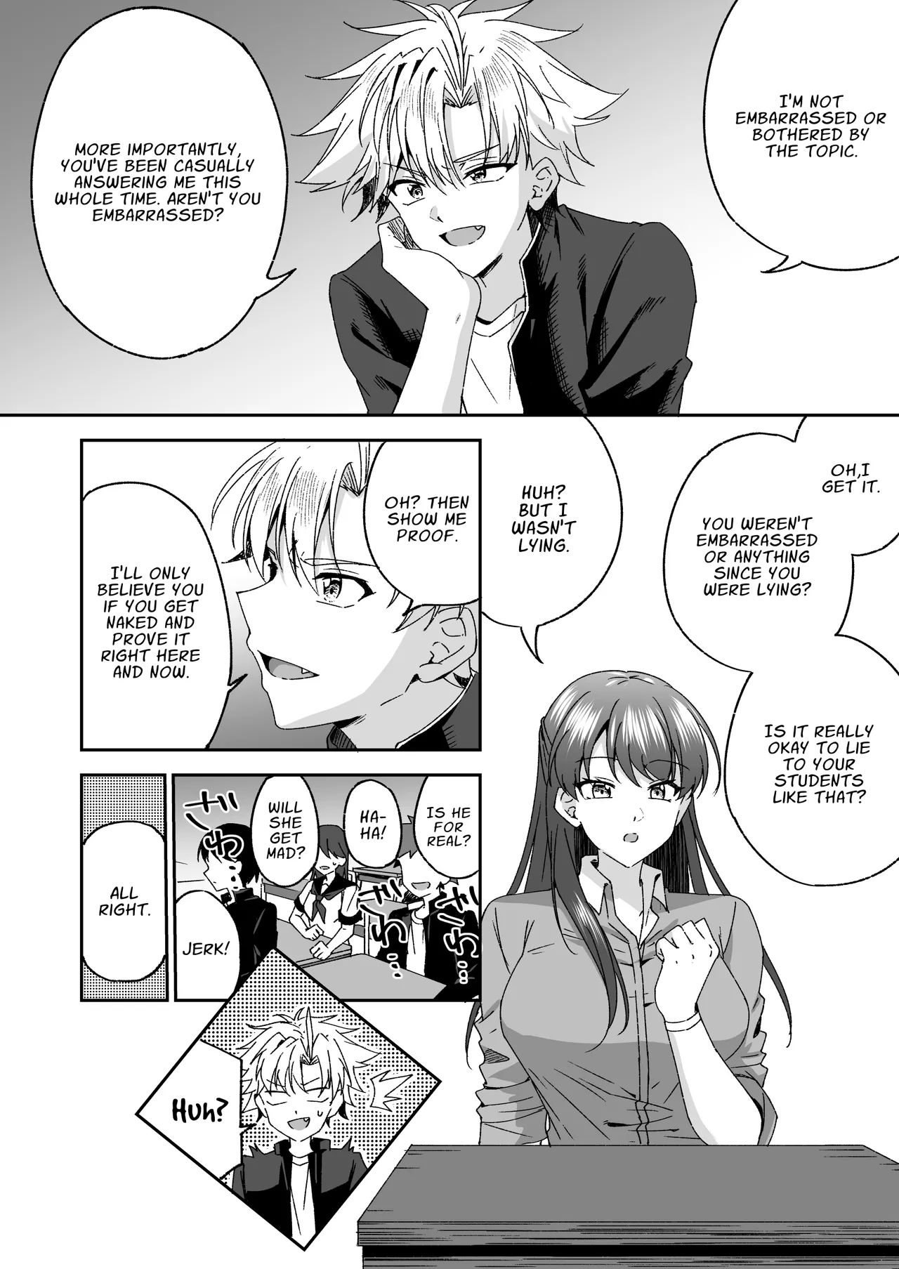 Otonagirai na Furyoushounen ga Futanari Tennen Onna Kyoushi ni Teisoutai Shasei Kanri Gyaku Anaru de Kousei Saserareru Hanashi | Delinquent Gets Chastity Belt Ejaculation Management & Disciplinary Reverse Anal Rehabilitation page 7 full