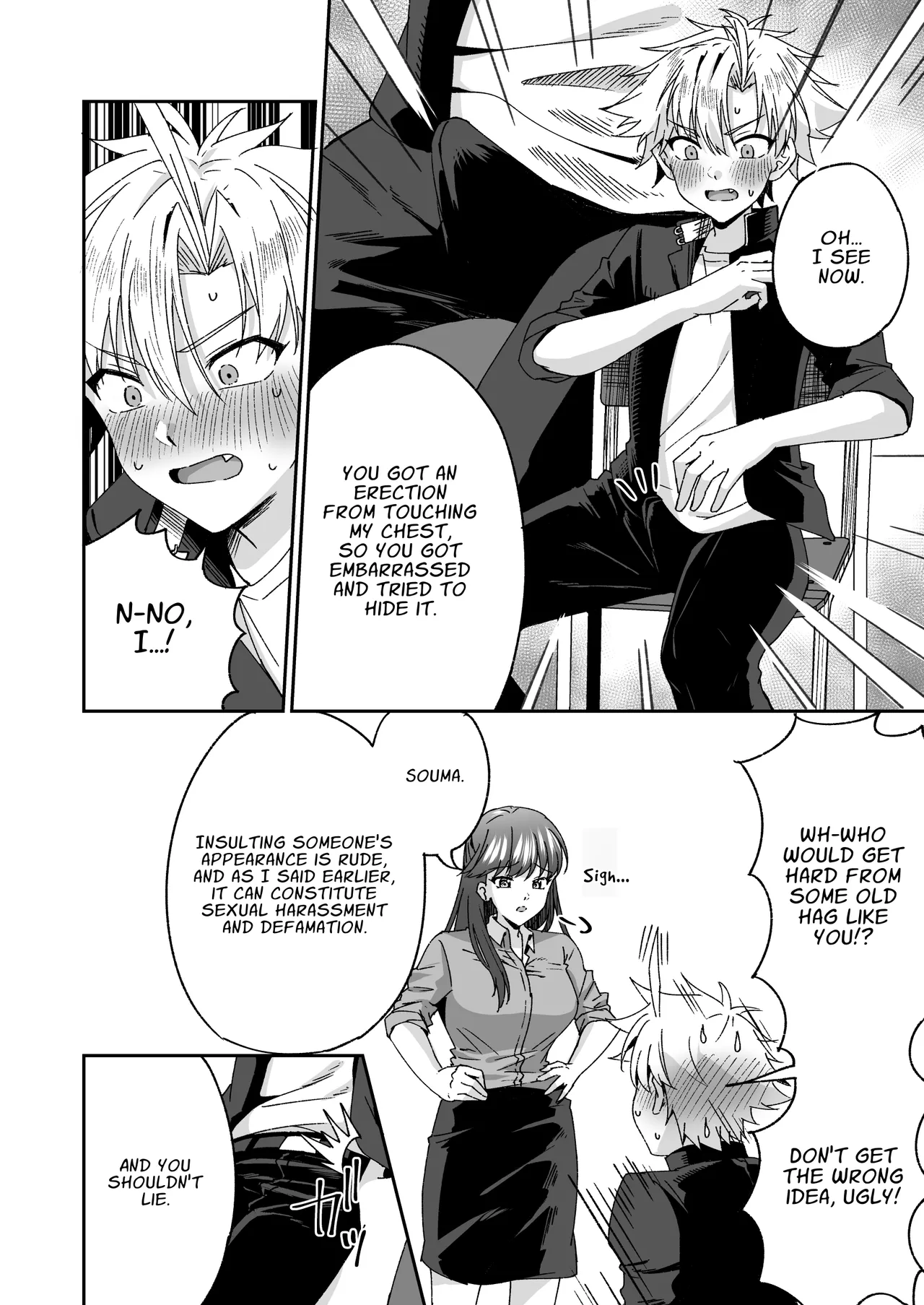 Otonagirai na Furyoushounen ga Futanari Tennen Onna Kyoushi ni Teisoutai Shasei Kanri Gyaku Anaru de Kousei Saserareru Hanashi | Delinquent Gets Chastity Belt Ejaculation Management & Disciplinary Reverse Anal Rehabilitation page 9 full