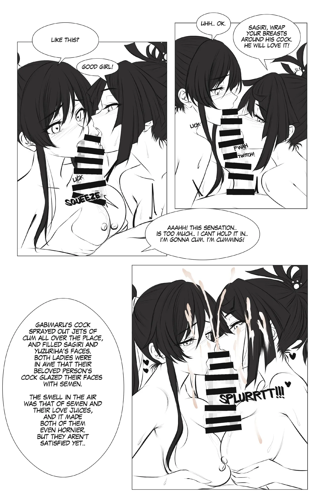Girl's Paradise - Sagiri Vs. Yuzuriha Pt. 1 page 9 full