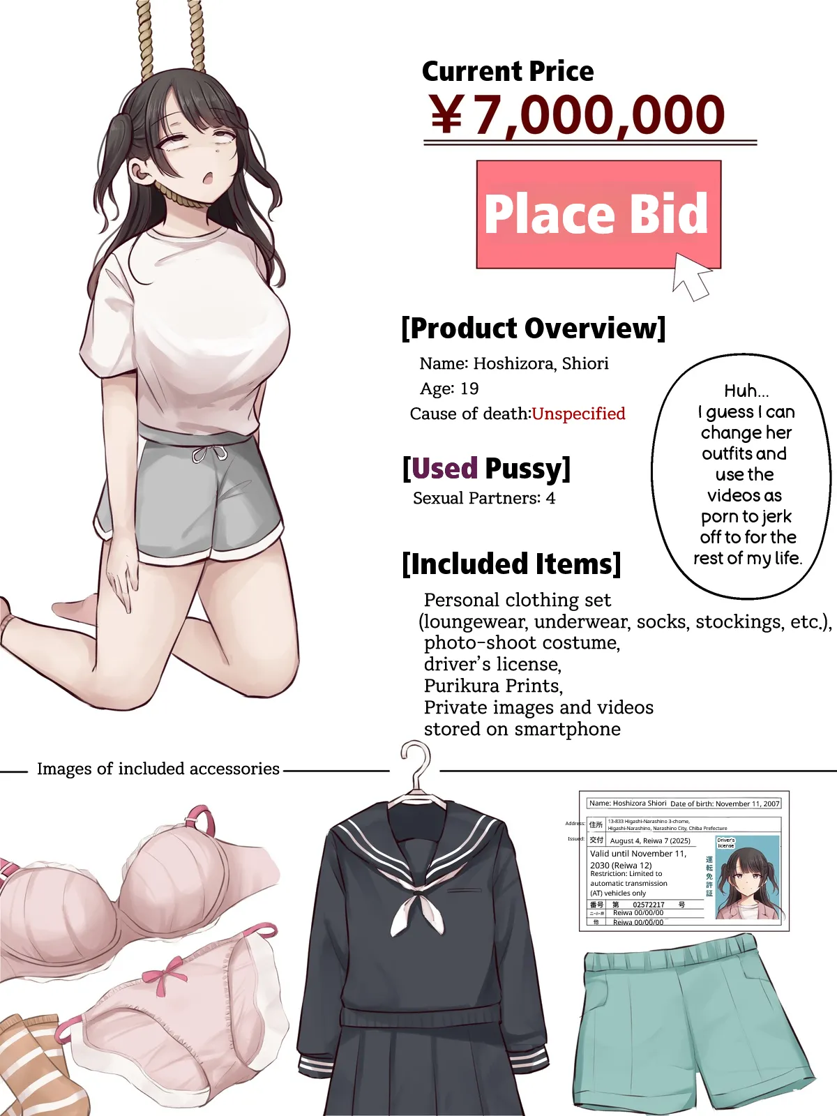 Corpse Auction - A Member of A Popular Streaming Group page 5 full