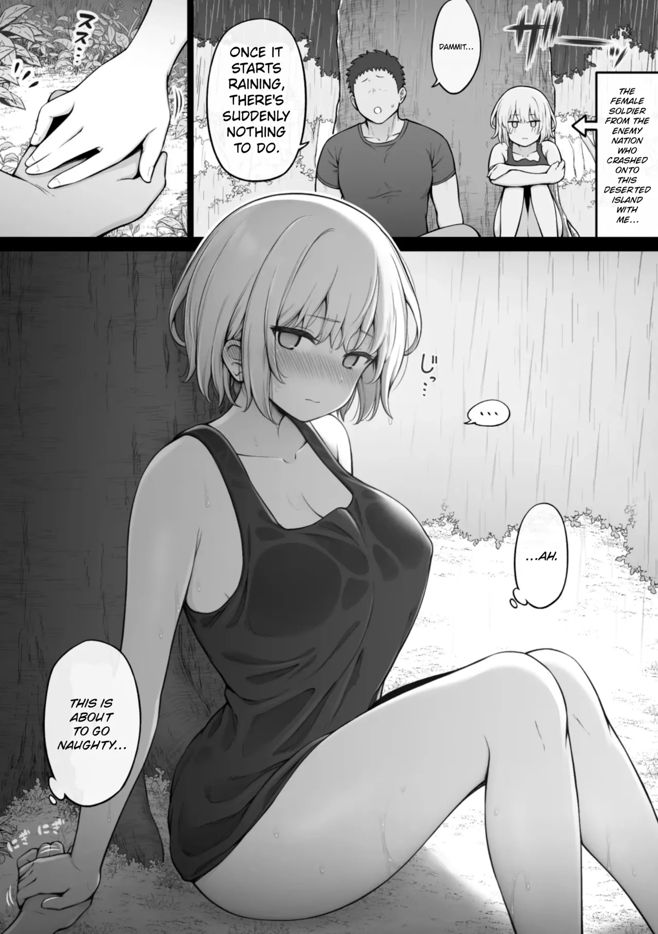 Ikoku no Onna Heishi to Mujintou Seikatsu - Living on a desert island with a foreign female soldier page 10 full