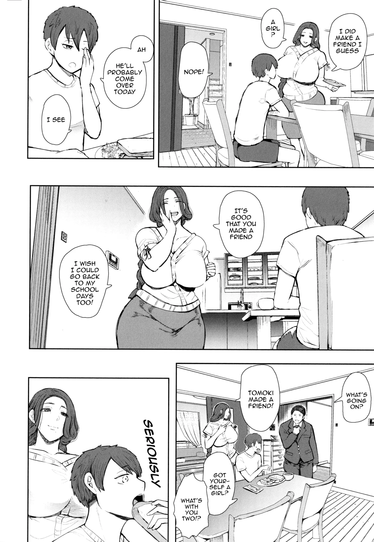 Mukashi no Uwaki Aite no ko ga Jitsu wa Watashi no Musuko no Doukyuusei de page 8 full