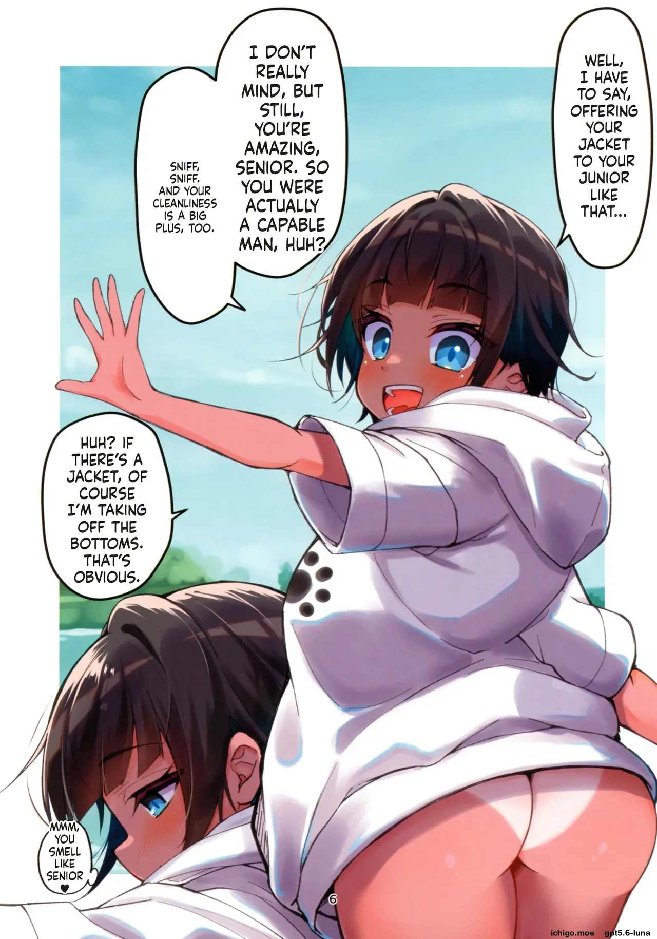Mizugi Igai dato Kiyase suru Kouhai-chan o Haramasetchatta Hanashi page 7 full