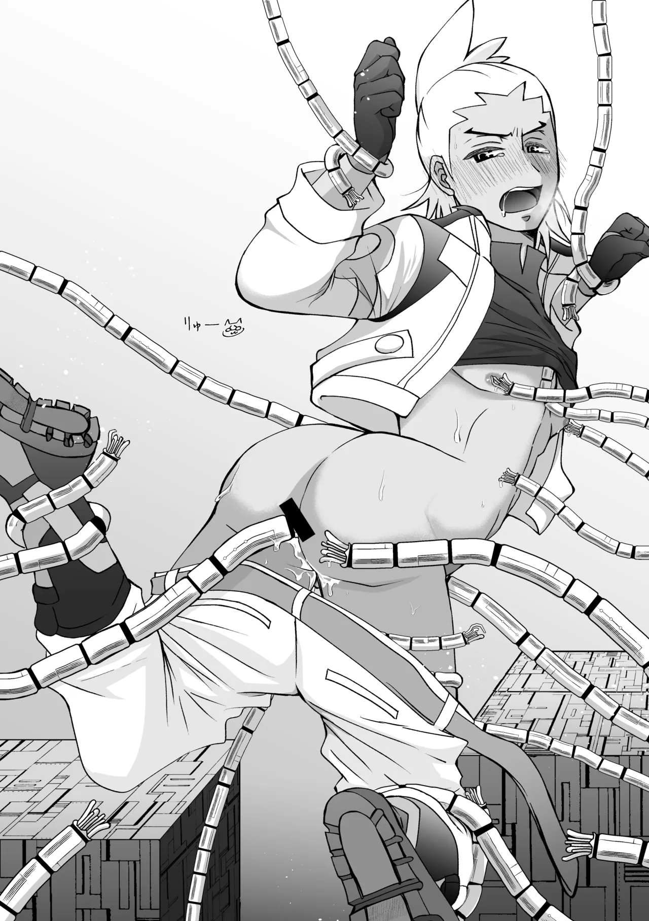 触手に捕まった僕ら page 4 full