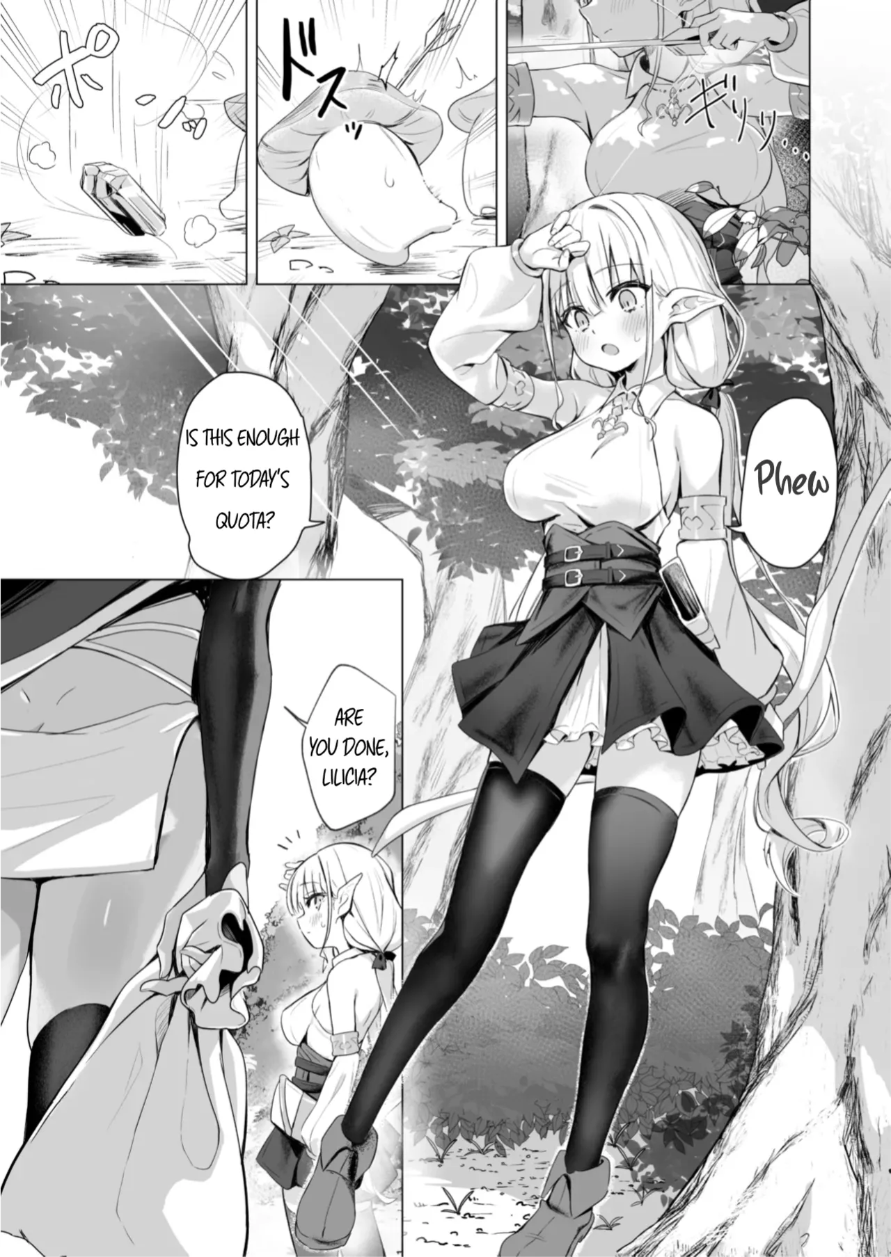 Slime no Doku de Hatsujou shita node Nakama to Les Sex shite mo Mondainai | It's Okay to Have Lesbian Sex With My Comrade Because The Slime's Poison Made Us Horny page 3 full