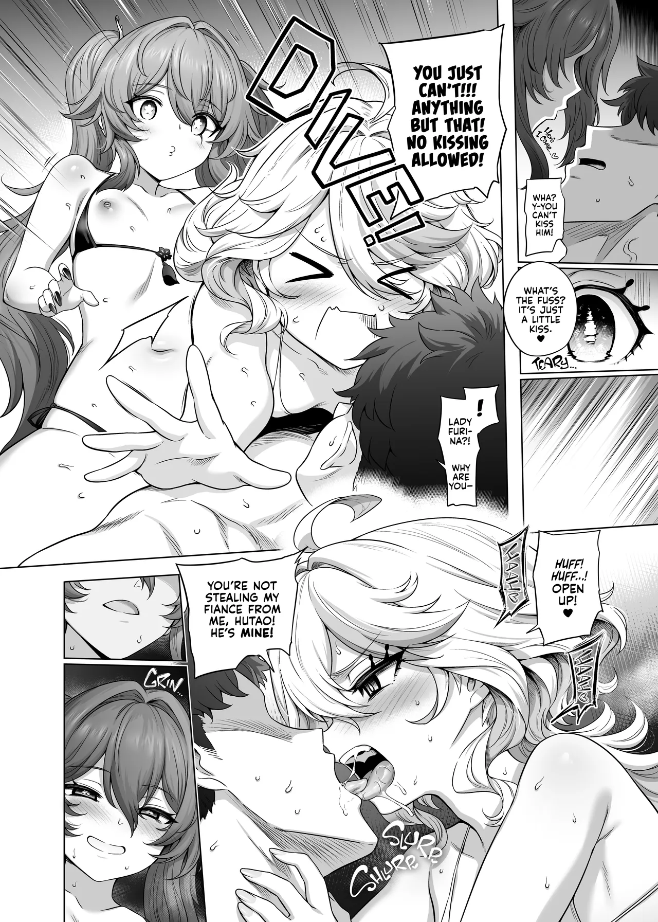 Furina Hu Tao Ninkatsu Kiroku | Hu Tao & Furina's Baby-Making Sex Tape page 8 full