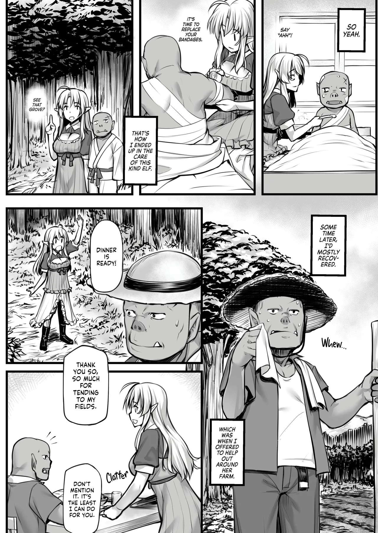 Watashi no Orc-san + Elf Shimai to Orc-san | My Darling Orc + Sibling Rivalry page 6 full