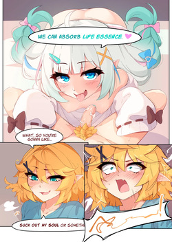 [Ricegnat] My GF (ghost friend) caught me jerking off and now she's bouncing on it CRAZY STYLE (Dokibird & Mint Fantome) — page 18