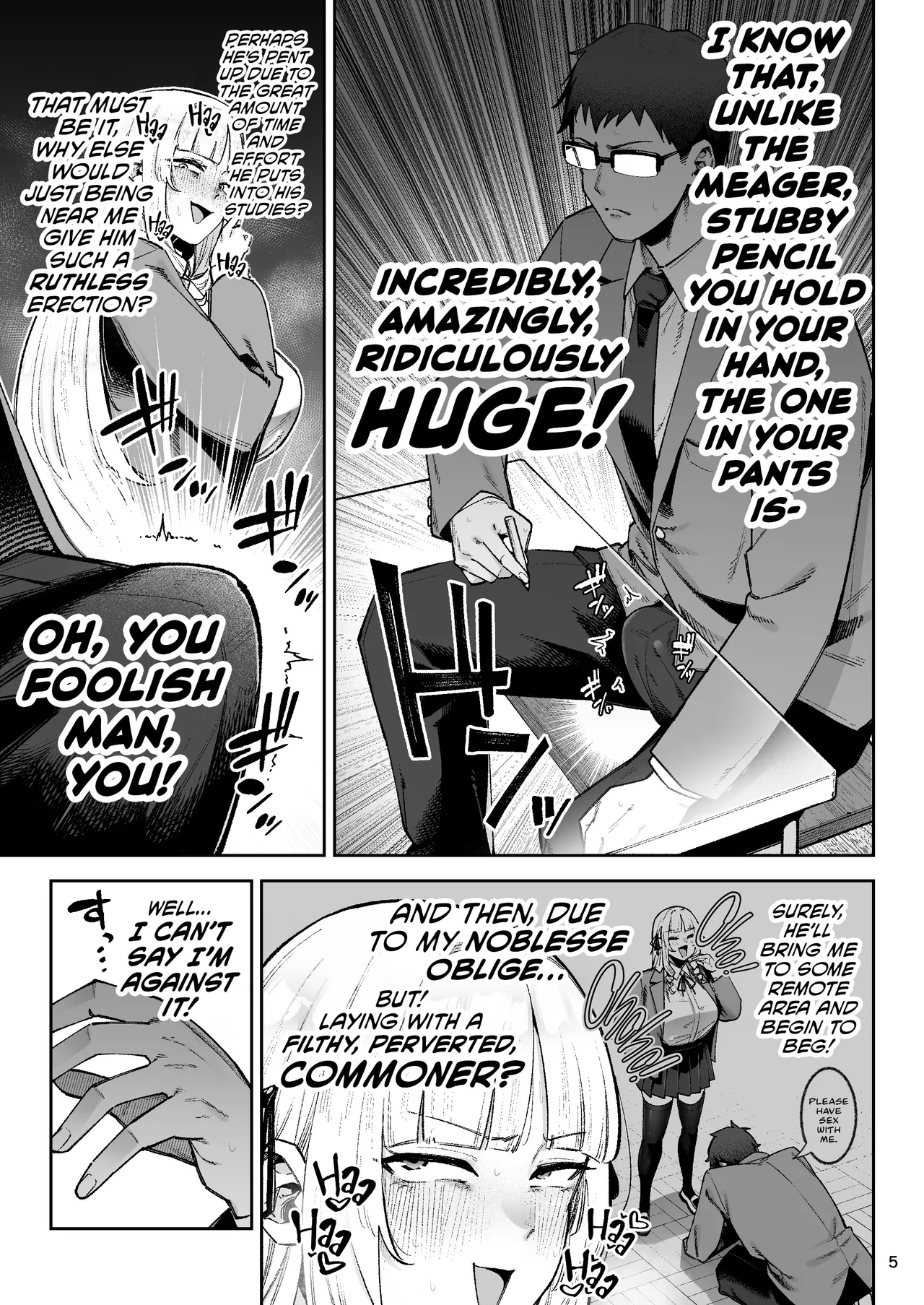 Go For It! You Stupid, Sexy Young Lady! | Soreyuke, Ero Baka Ojou-sama! ~Celeb no Watashi ga Dekachin Shomin wo Tegome ni Suru no wa Touzen desu!~ page 7 full